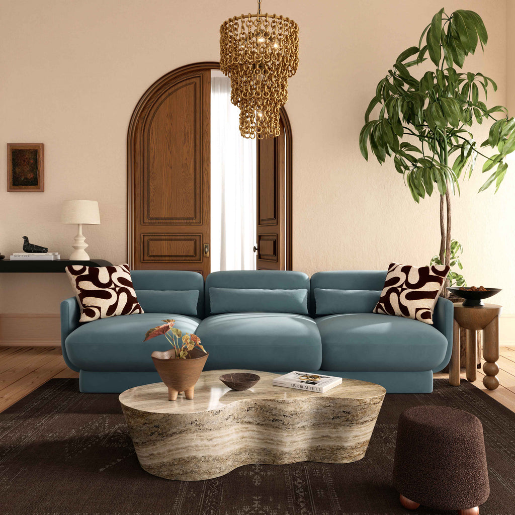 Azalea 90.5" Performance Velvet Sofa