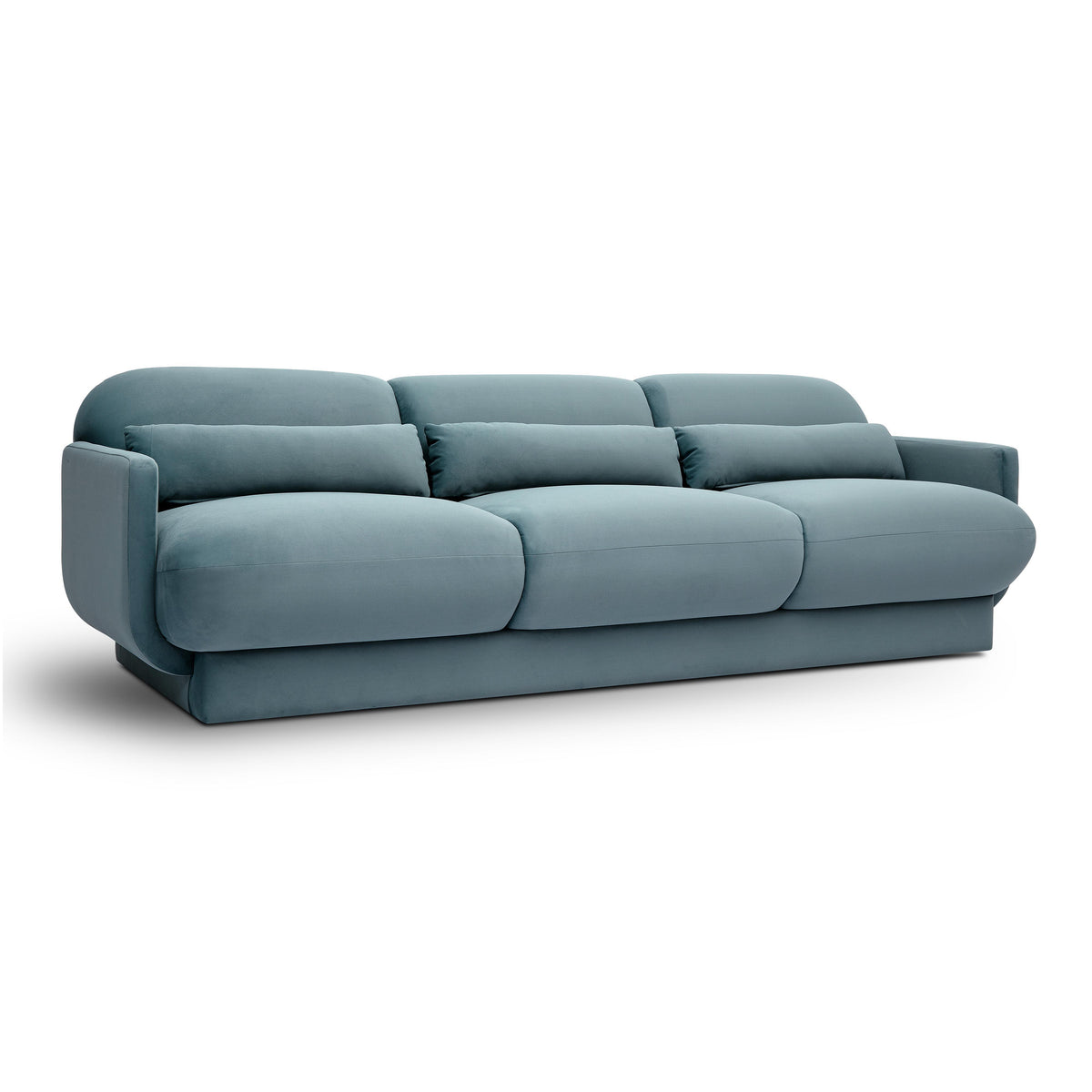 Azalea 90.5" Performance Velvet Sofa — Powder Blue null