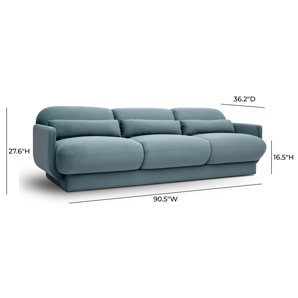 Azalea 90.5" Performance Velvet Sofa