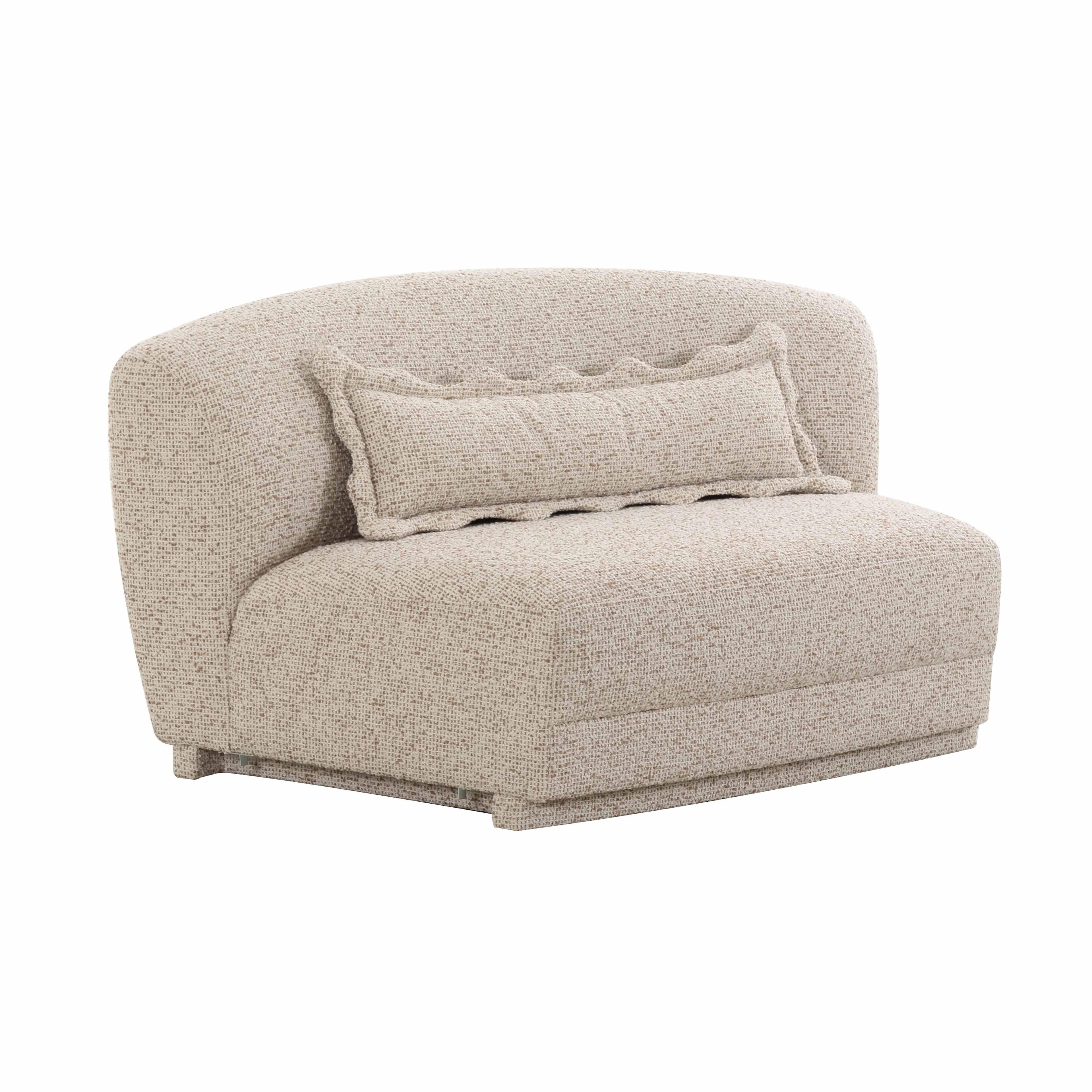 Marion 63" Two-Tone Textured Performance Boucle Armless Loveseat