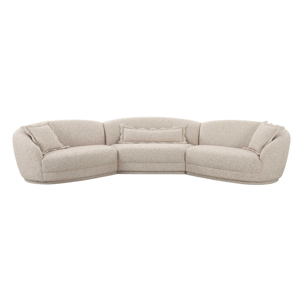 Marion 3-Piece Two-Tone Textured Performance Boucle Sectional