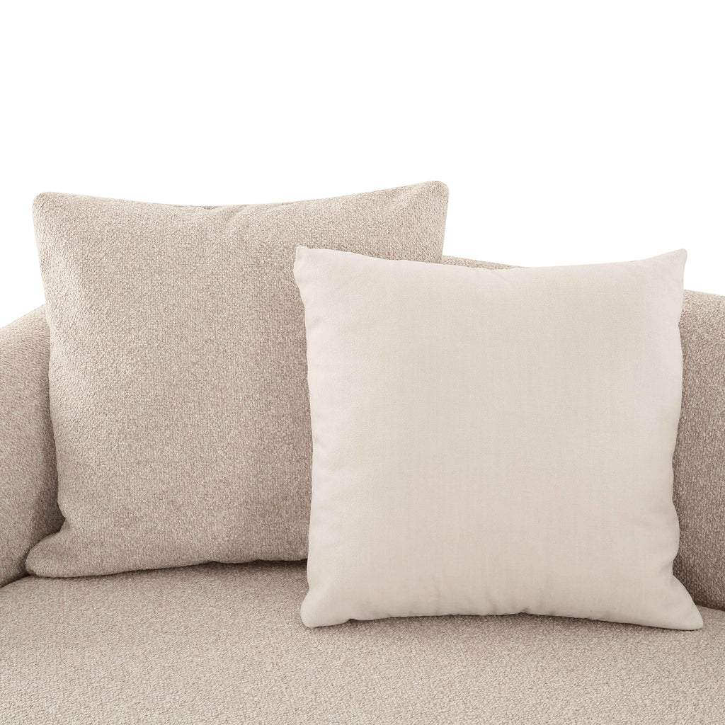 Sylvie 59" Cream Performance Boucle Arm Loveseat