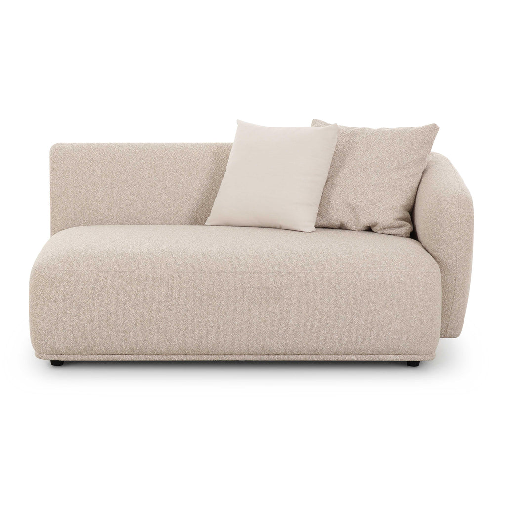 Sylvie 59" Cream Performance Boucle Arm Loveseat