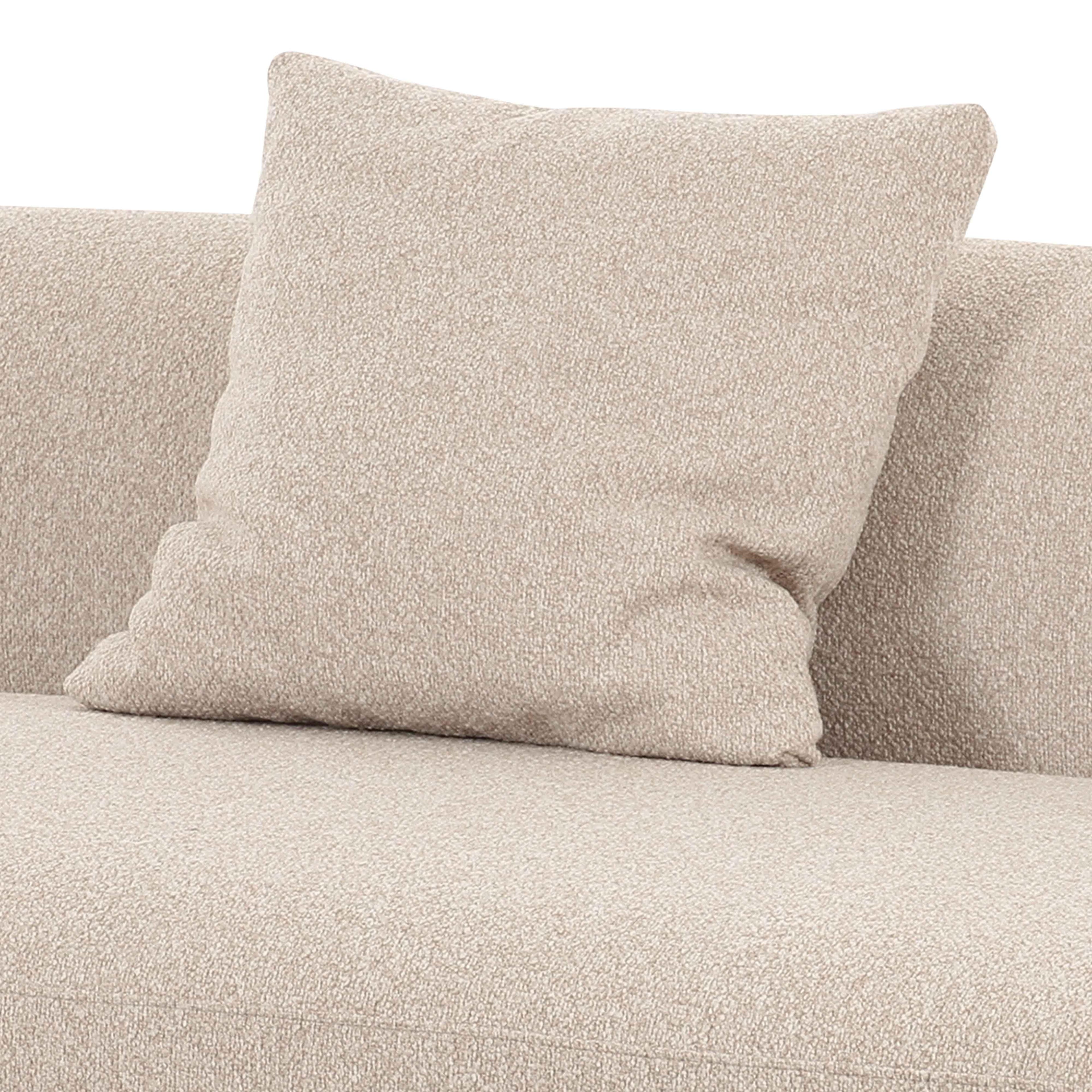 Sylvie 54" Cream Performance Boucle Armless Loveseat