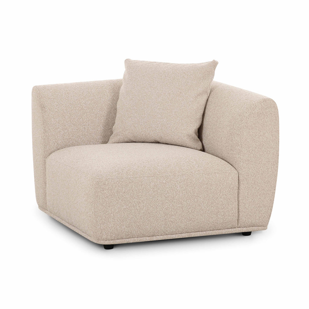 Sylvie Cream Performance Boucle Corner Chair