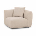 Sylvie Cream Performance Boucle Corner Chair