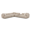 Sylvie 6-Piece Cream Performance Boucle Large Sectional