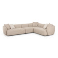 Sylvie 4-Piece Cream Performance Boucle Sectional