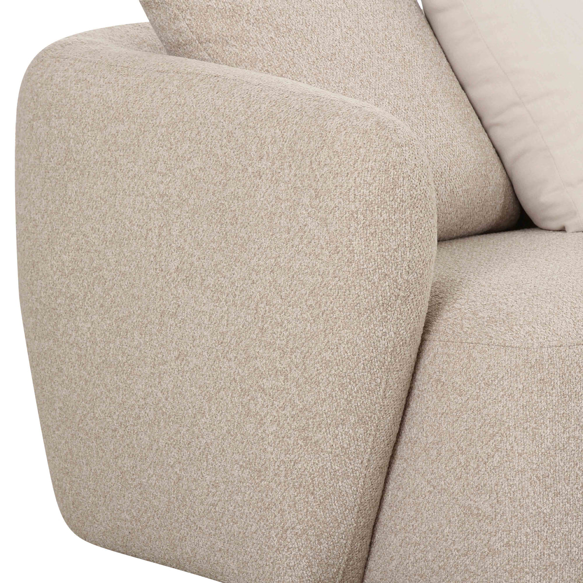 Sylvie 4-Piece Cream Performance Boucle Chaise Sectional