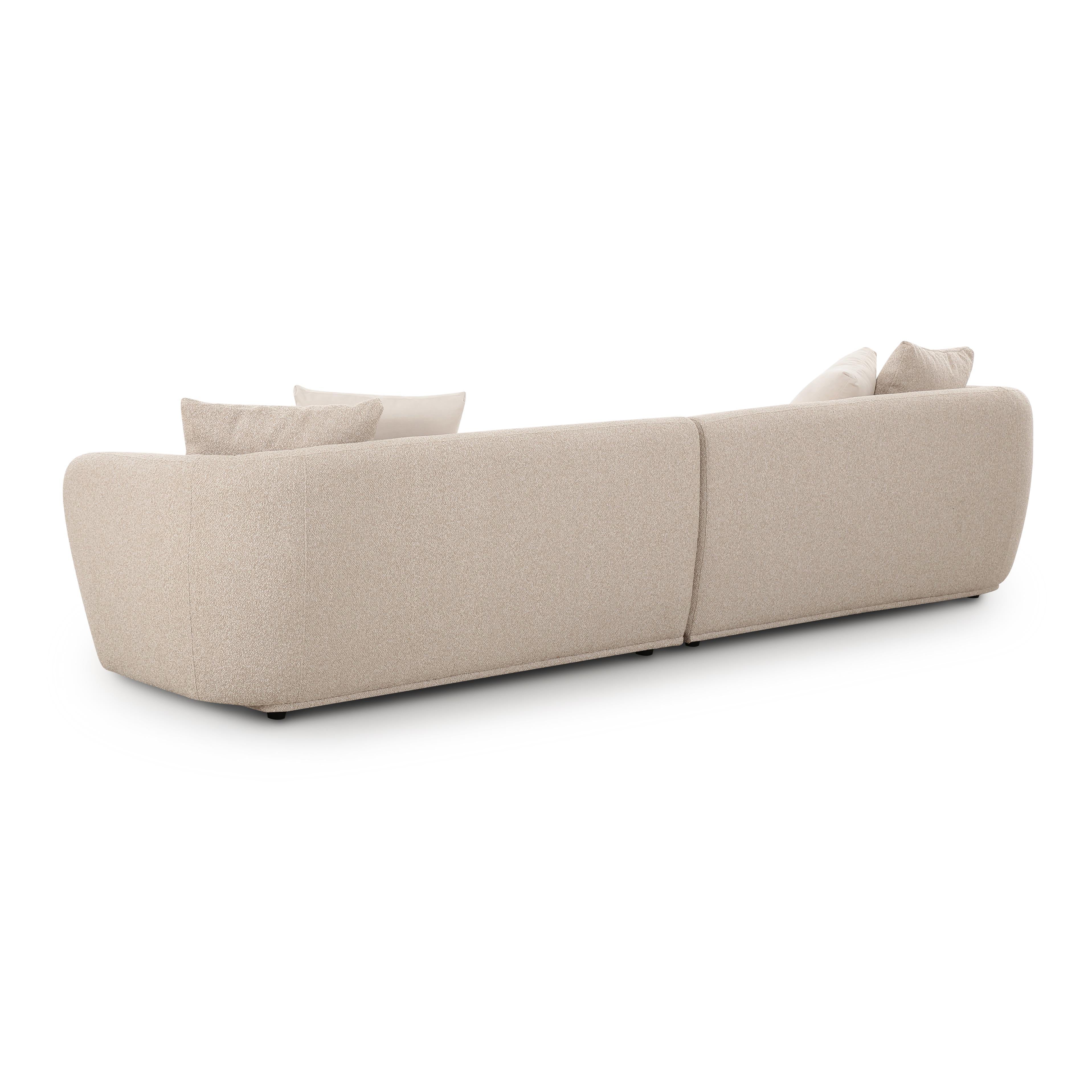 Sylvie 118" Cream Performance Boucle Sofa