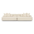 Lulu 141" Cream Performance Boucle Sofa