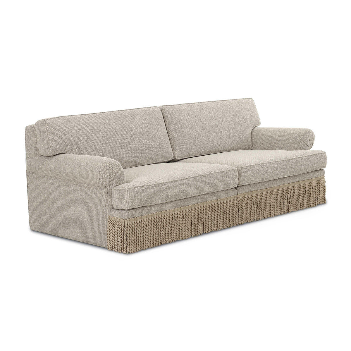 Yvette 92" Warm Grey Performance Boucle Sofa