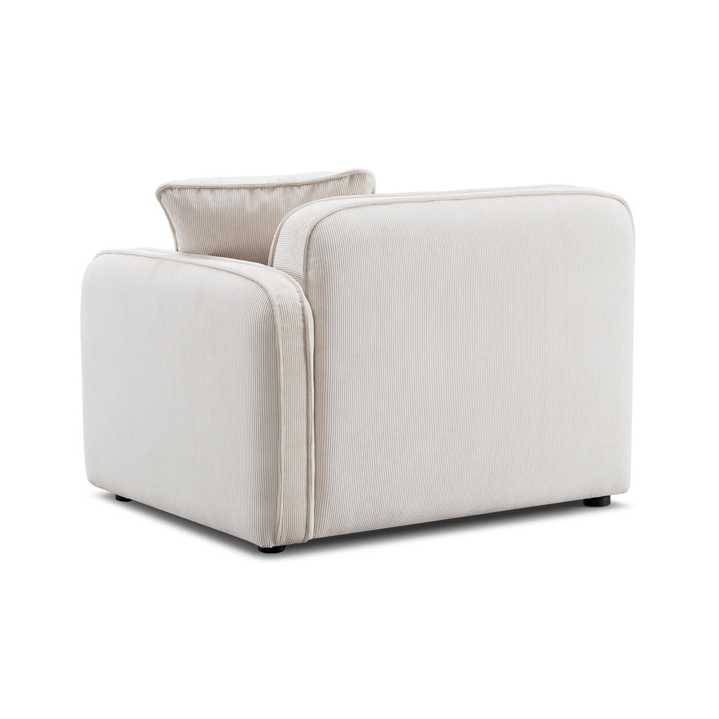 Travie Performance Corduroy Velvet RAF Corner Chair