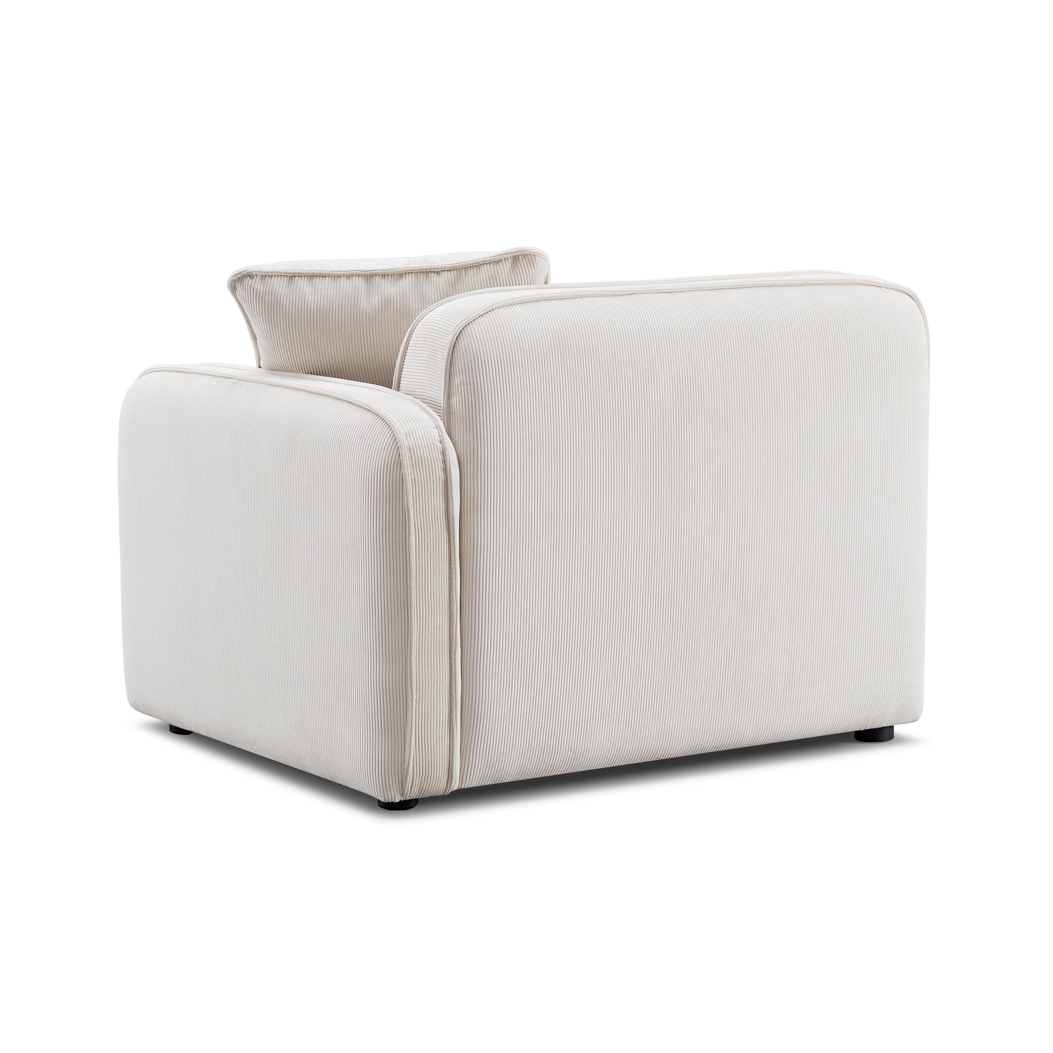 Travie Performance Corduroy Velvet RAF Corner Chair