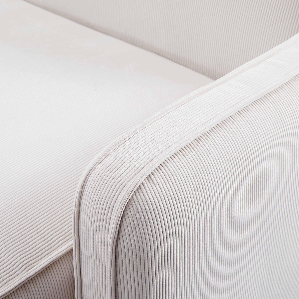 Travie Performance Corduroy Velvet RAF Corner Chair