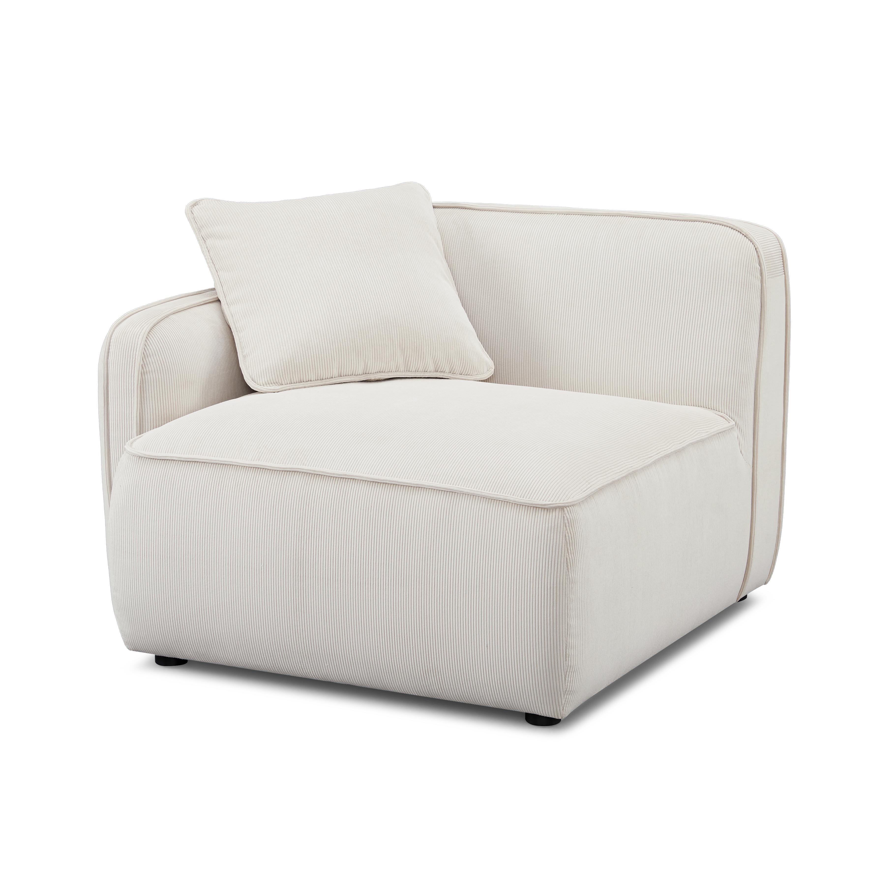Travie Performance Corduroy Velvet LAF Corner Chair