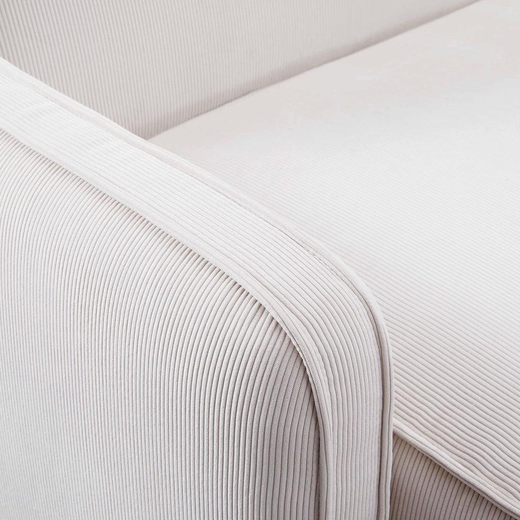 Travie Performance Corduroy Velvet LAF Corner Chair