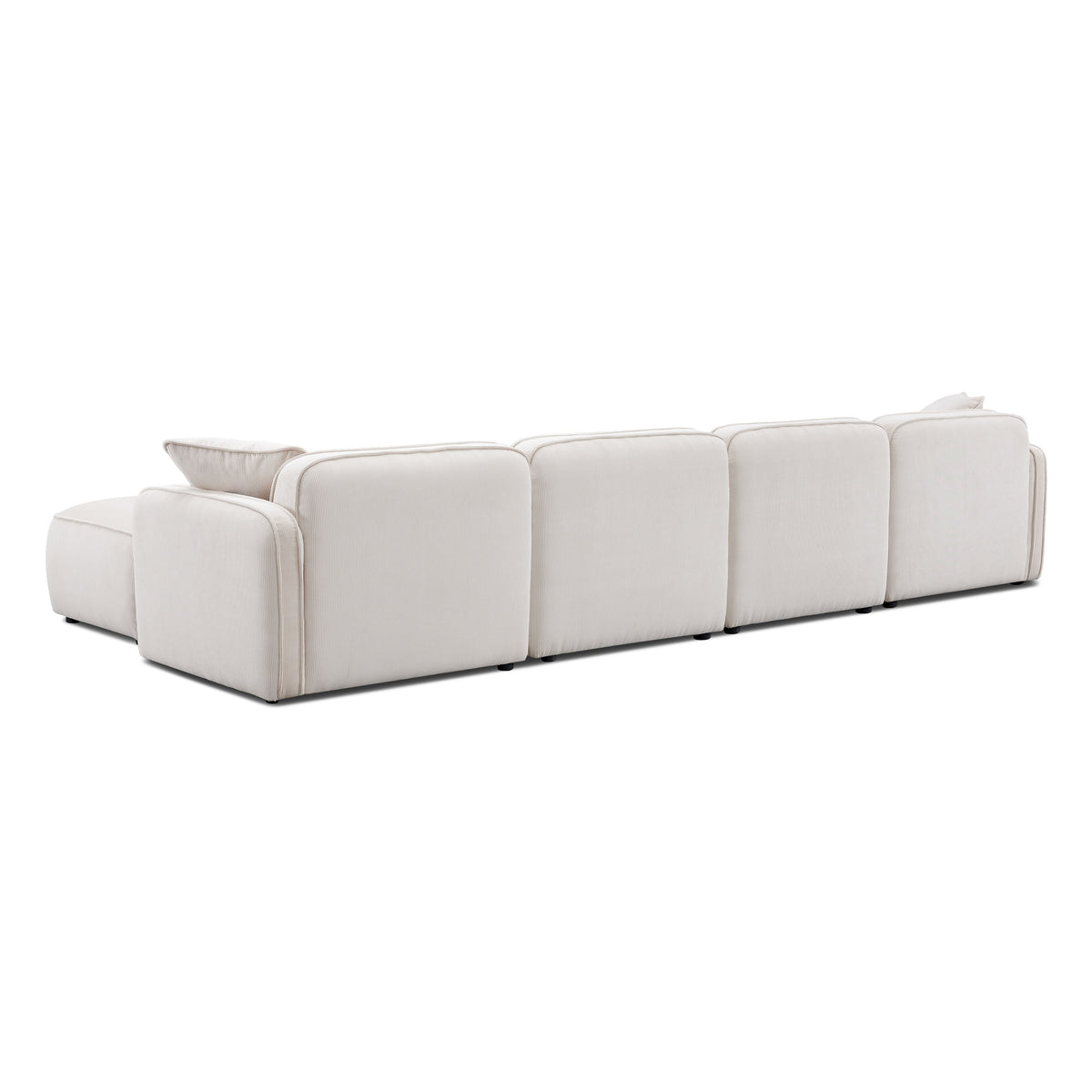 Travie 6-Piece Performance Corduroy Velvet Modular U-Sectional