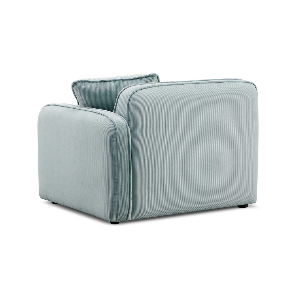 Travie Performance Corduroy Velvet RAF Corner Chair