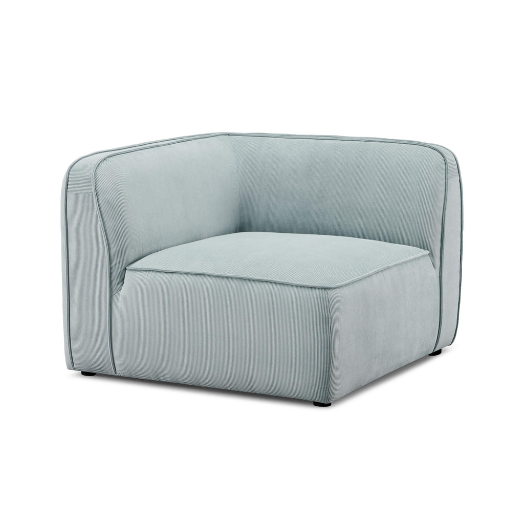 Travie Performance Corduroy Velvet Corner Chair
