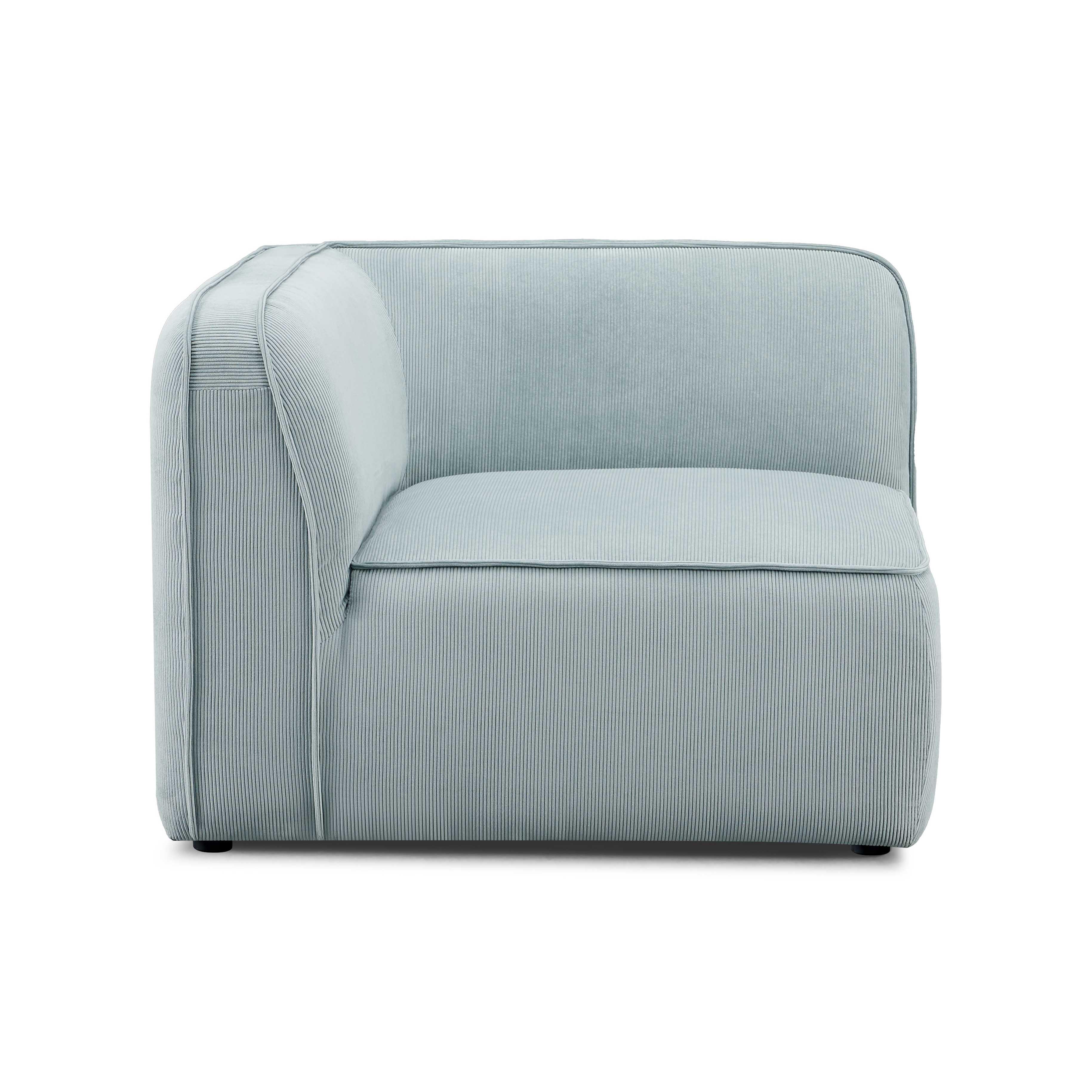 Travie Performance Corduroy Velvet Corner Chair