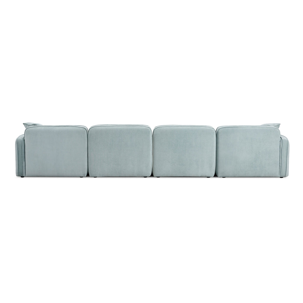 Travie 6-Piece Performance Corduroy Velvet Modular U-Sectional