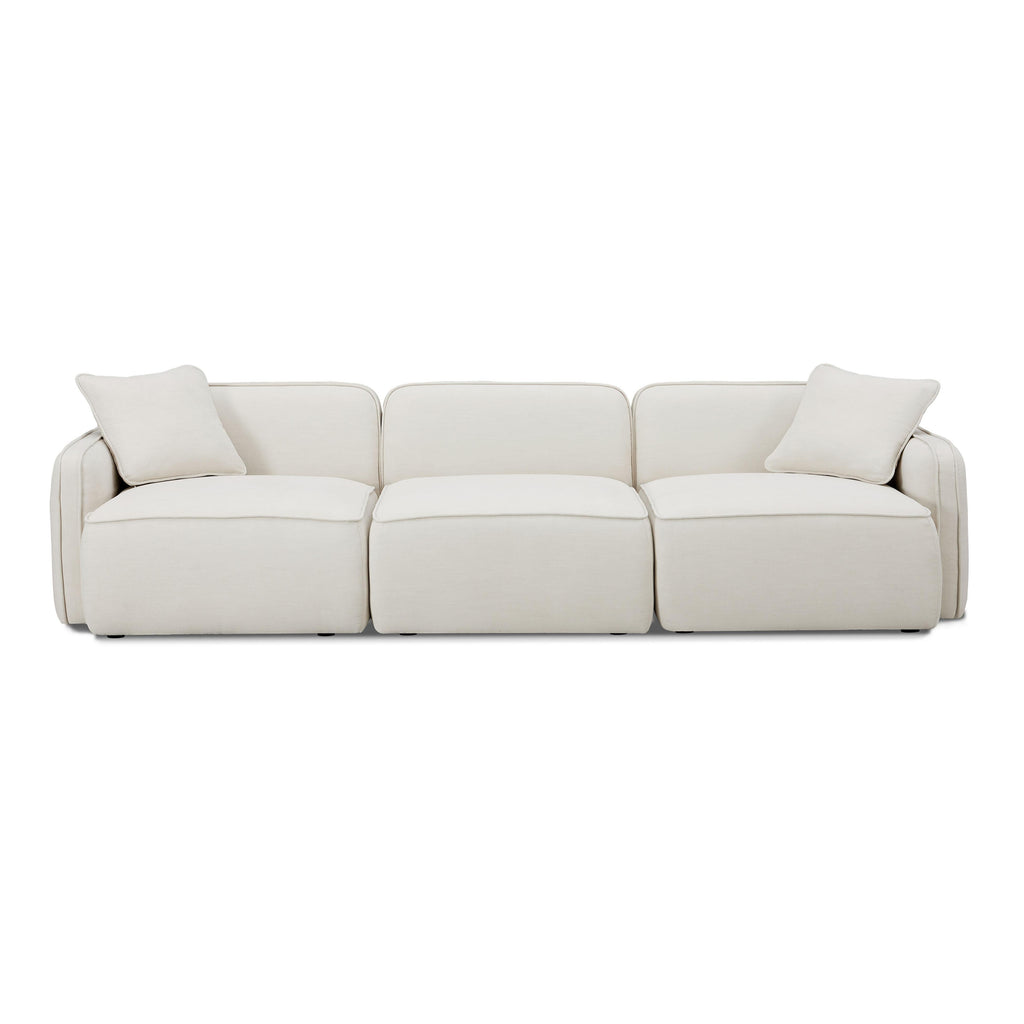 Travie Sand Upcycled Performance Linen Modular Sofa