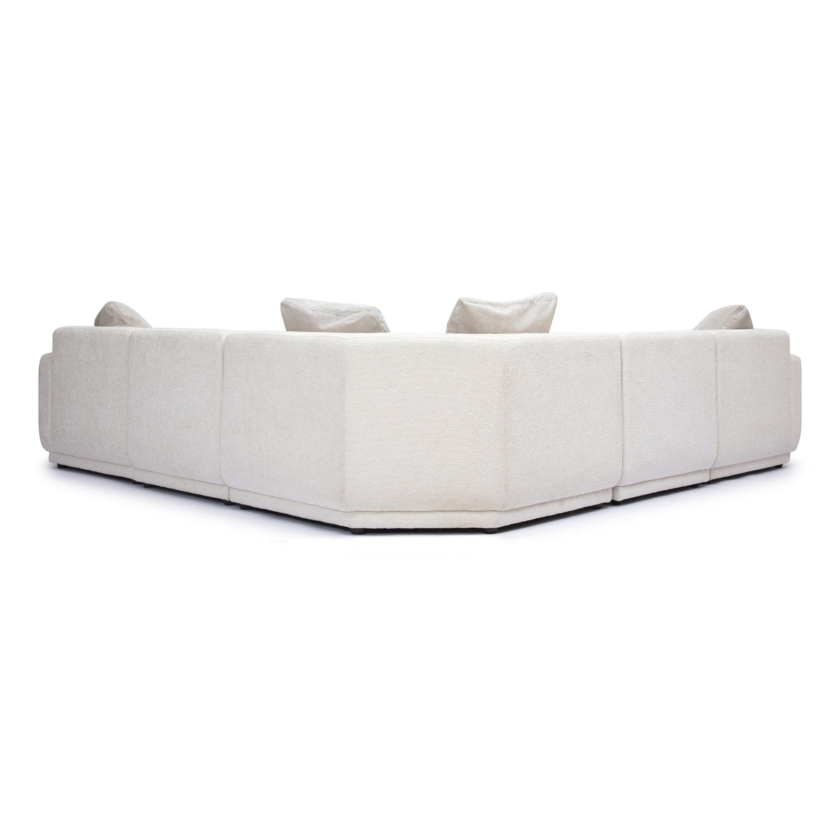 Perry 5-Piece Cream Performance Chenille Modular L-Sectional