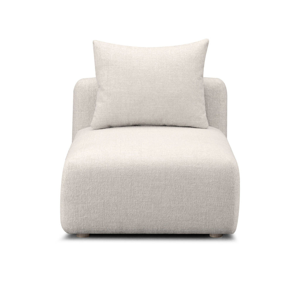 Hangover Contract-Grade Textured Fabric Modular Armless Chair