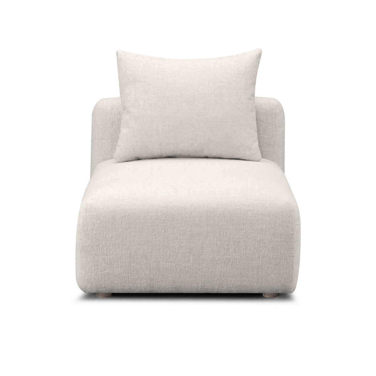 Hangover Contract-Grade Textured Fabric Modular Armless Chair