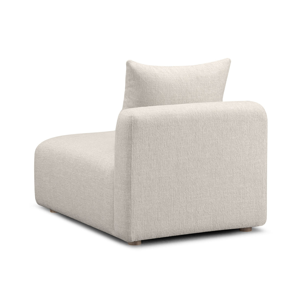 Hangover Contract-Grade Textured Fabric Modular Armless Chair