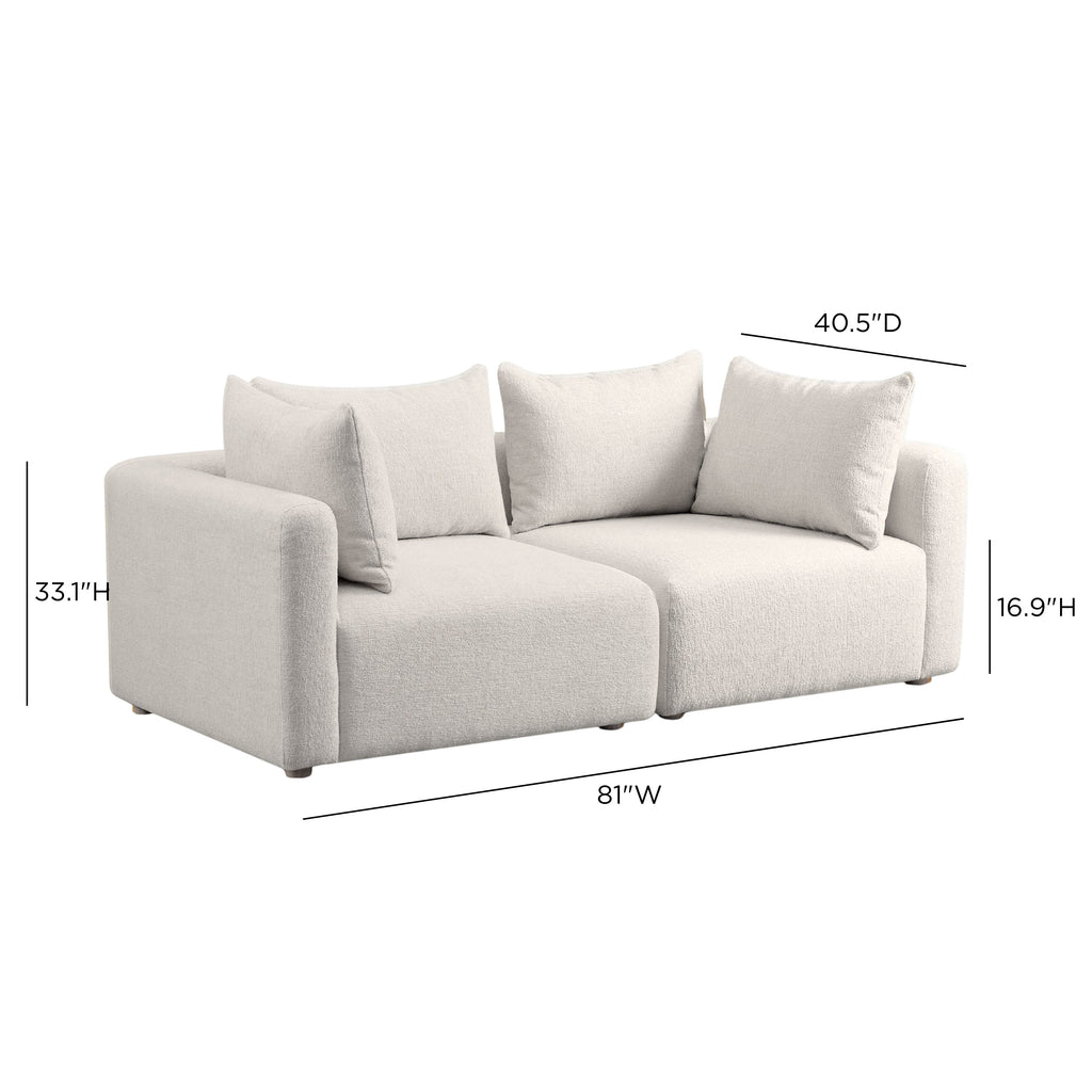 Hangover 81" Modular Loveseat