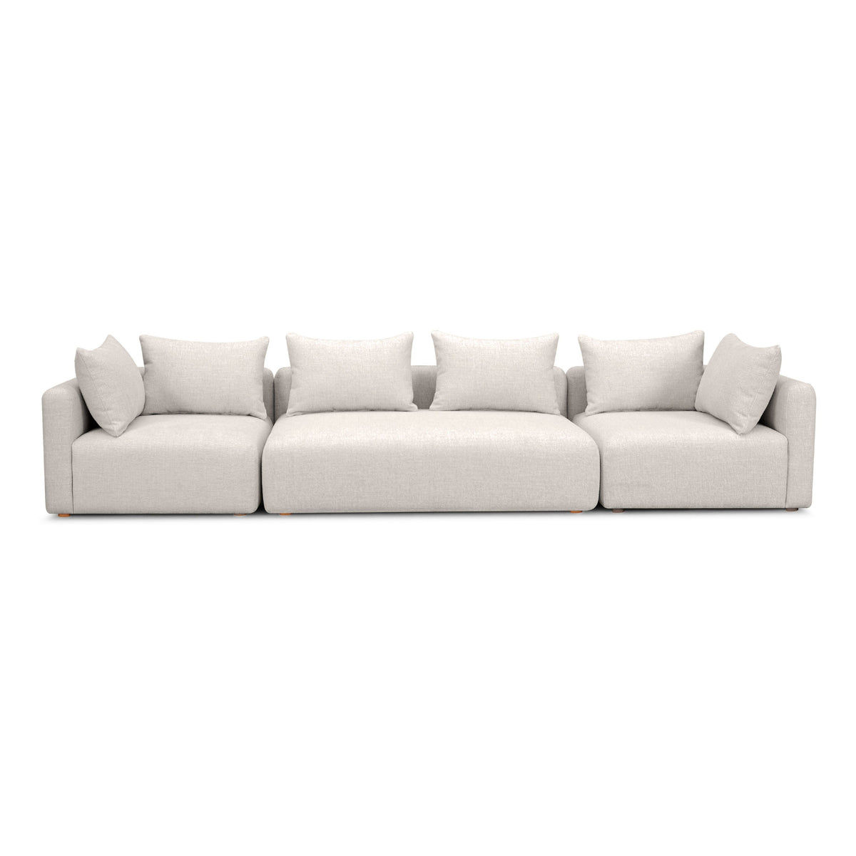 Hangover 145" Contract-Grade Textured Fabric Long Sofa
