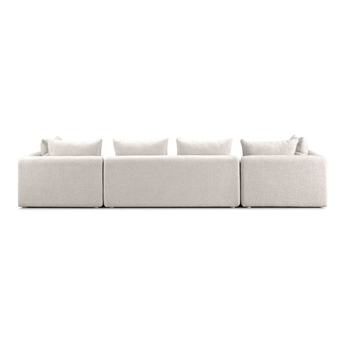 Hangover 145" Contract-Grade Textured Fabric Long Sofa