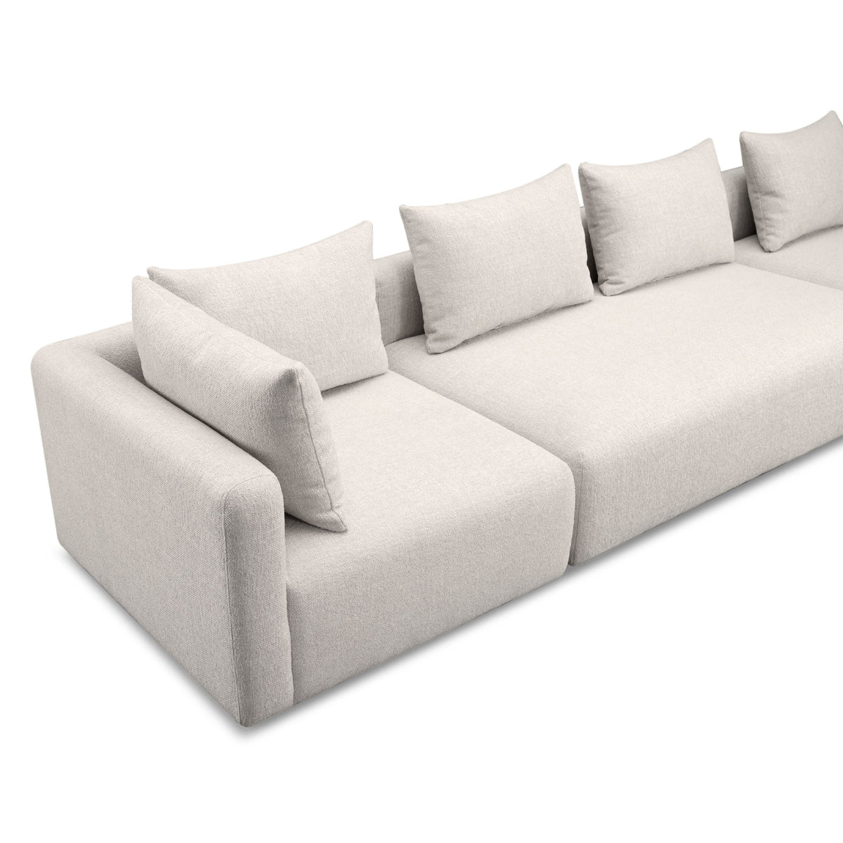 Hangover 145" Contract-Grade Textured Fabric Long Sofa