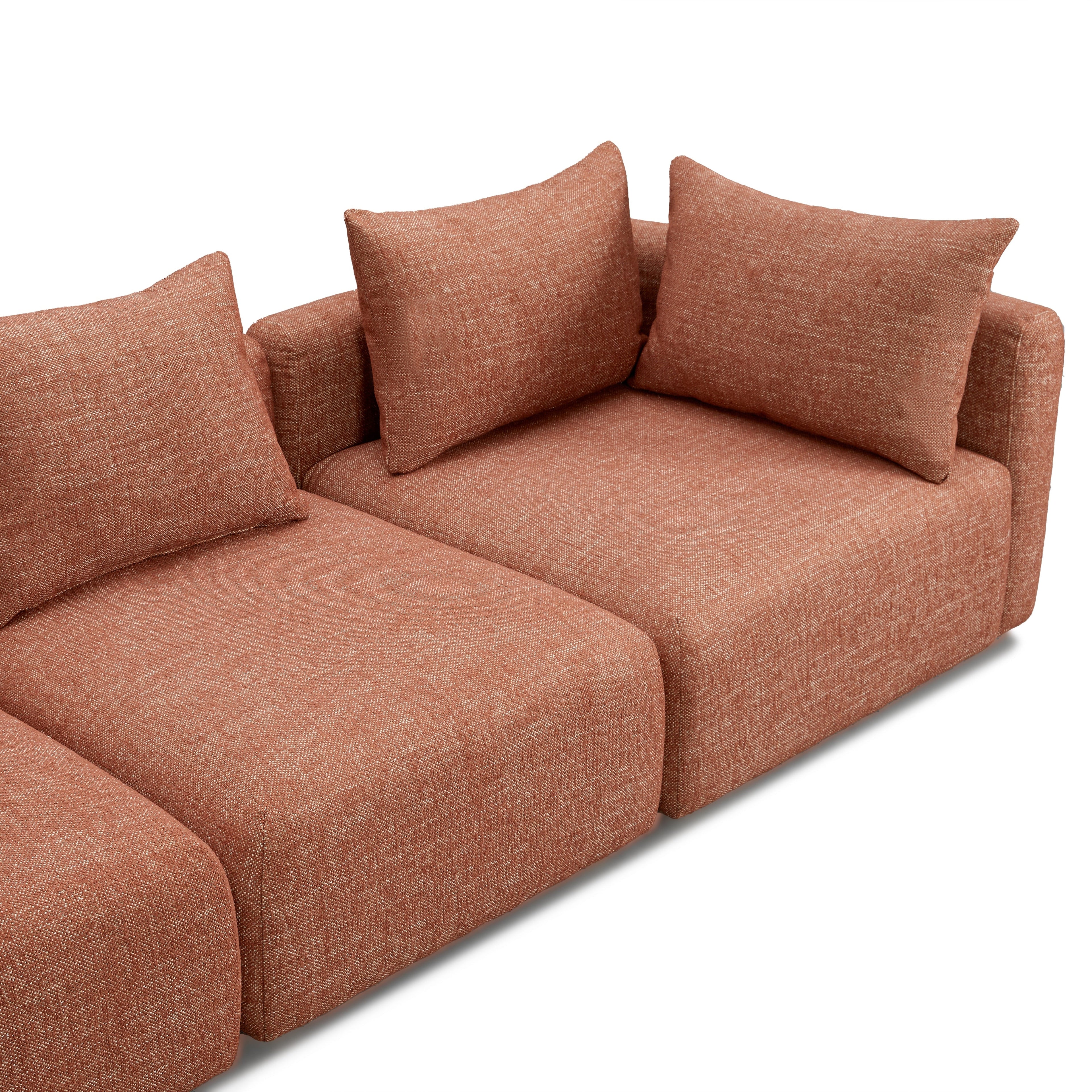 Hangover 112.5" Textured Fabric Sofa