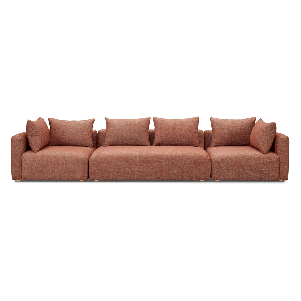 Hangover 145" Contract-Grade Textured Fabric Long Sofa