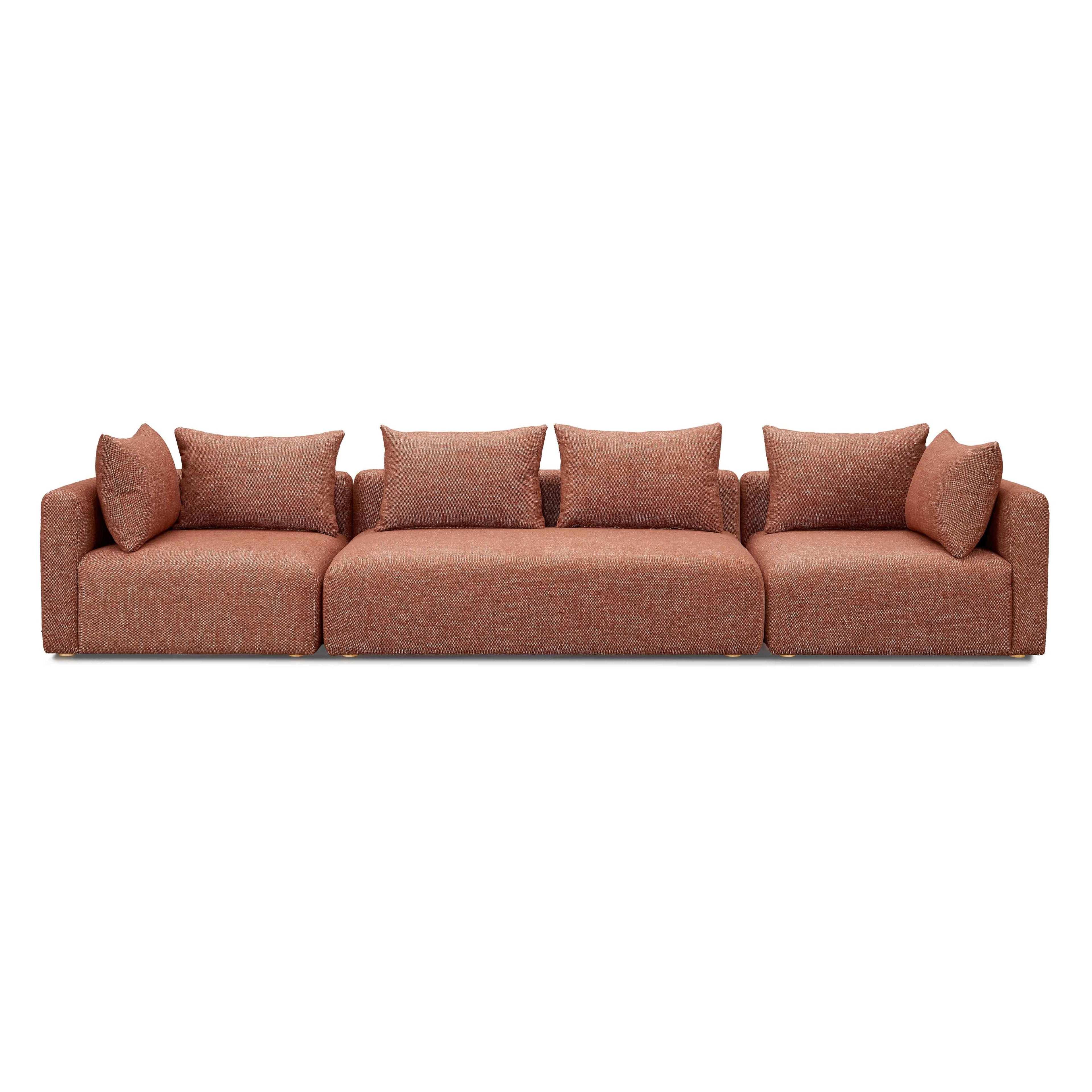 Hangover 145" Contract-Grade Textured Fabric Long Sofa