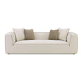 Tristine 96" Cream Contract-Grade Linen Sofa