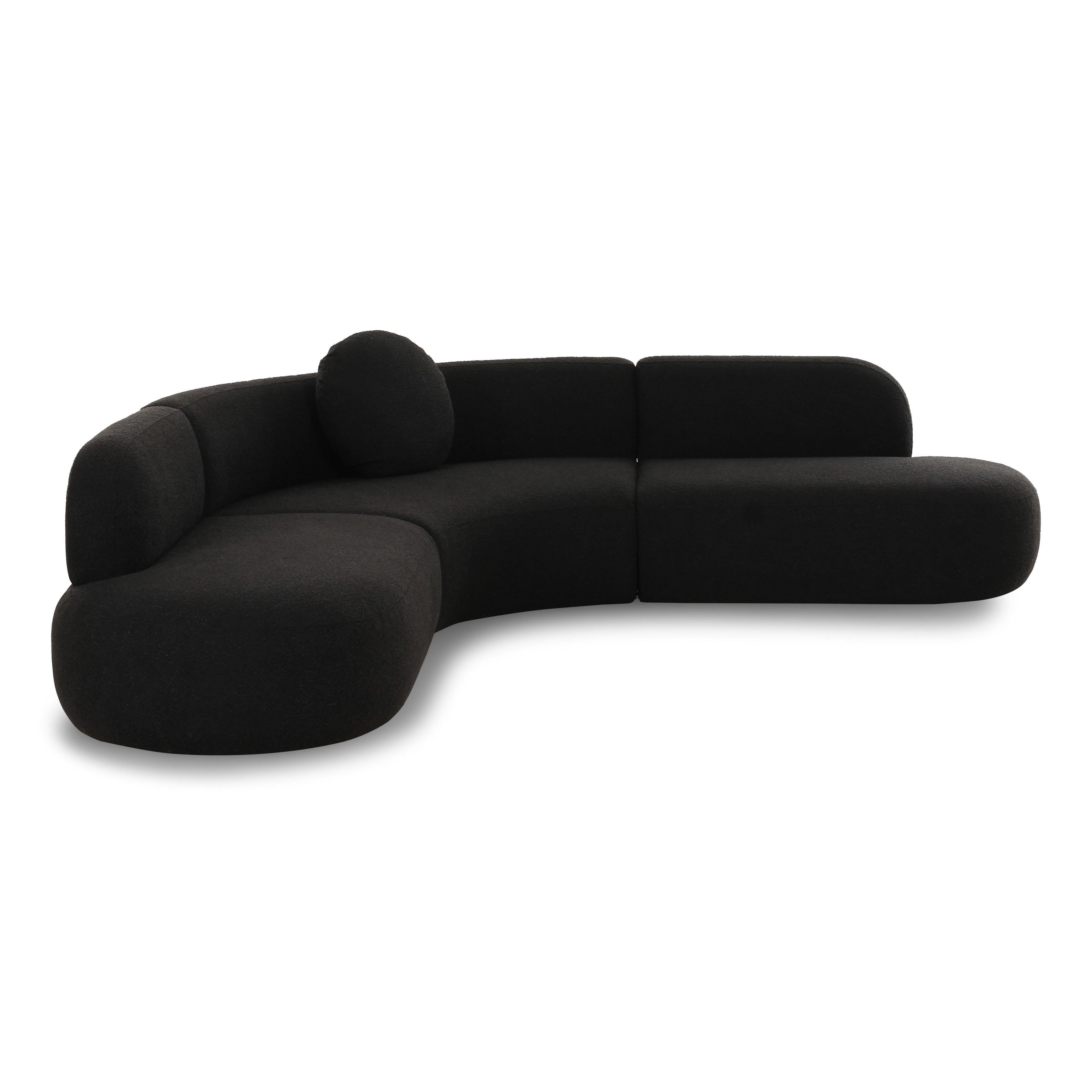 Broohah 3-Piece Performance Fabric L-Shaped Sectional