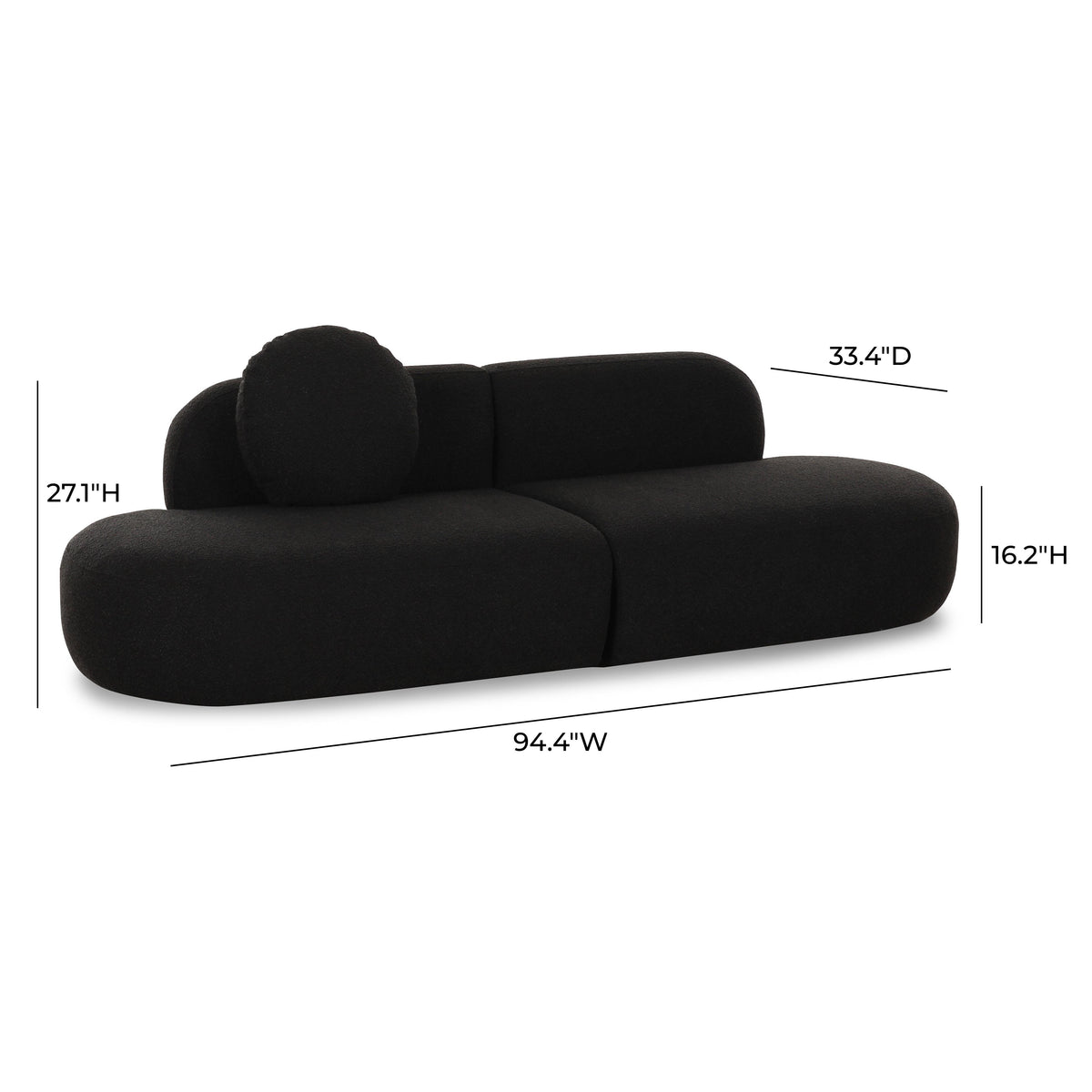 Broohah 94" Performance Fabric Sofa