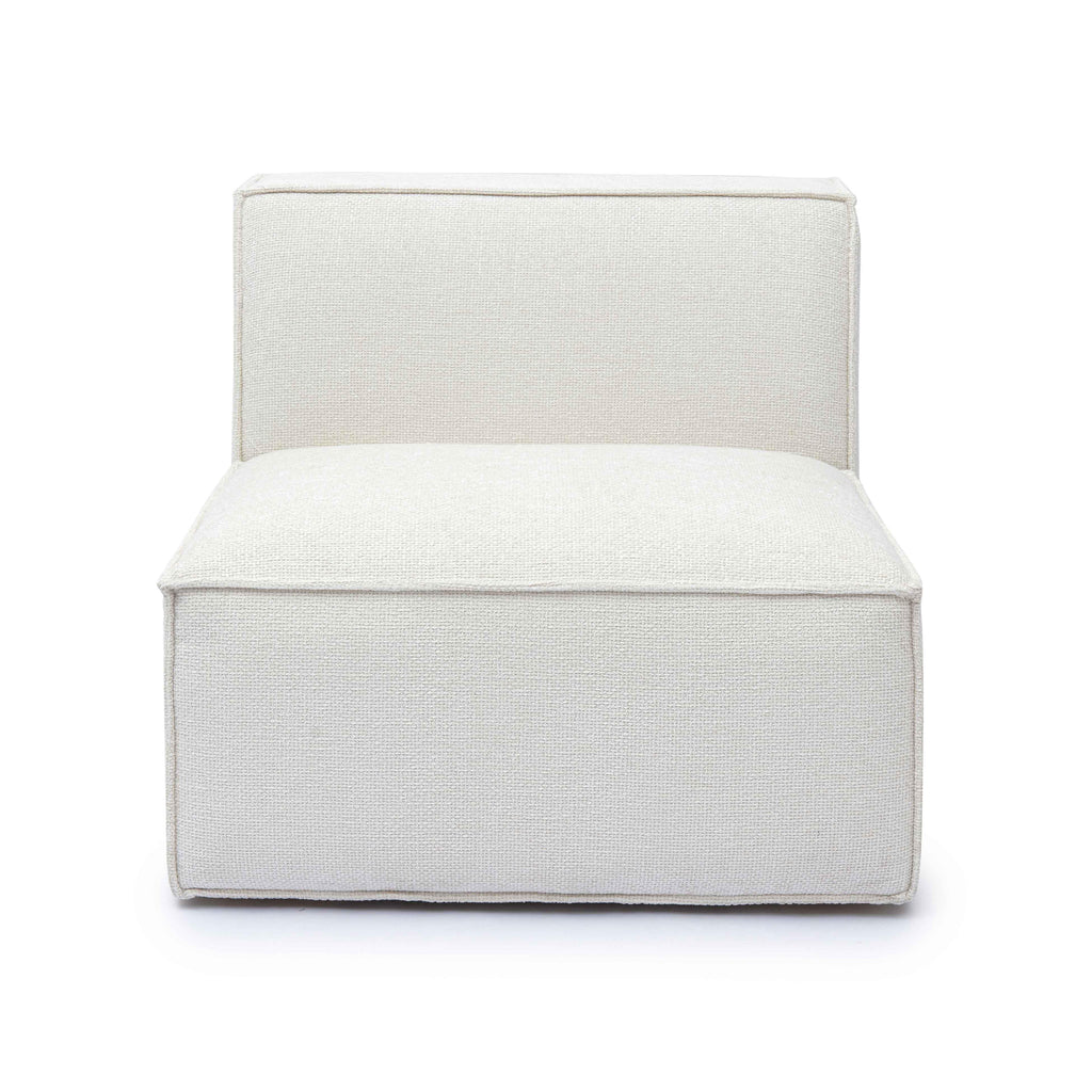 Mindy Performance Chenille Basketweave Modular Armless Chair