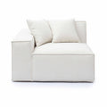 Mindy Performance Chenille Basketweave Modular Corner Chair
