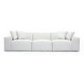 Mindy 115" Performance Chenille Basketweave Modular Sofa