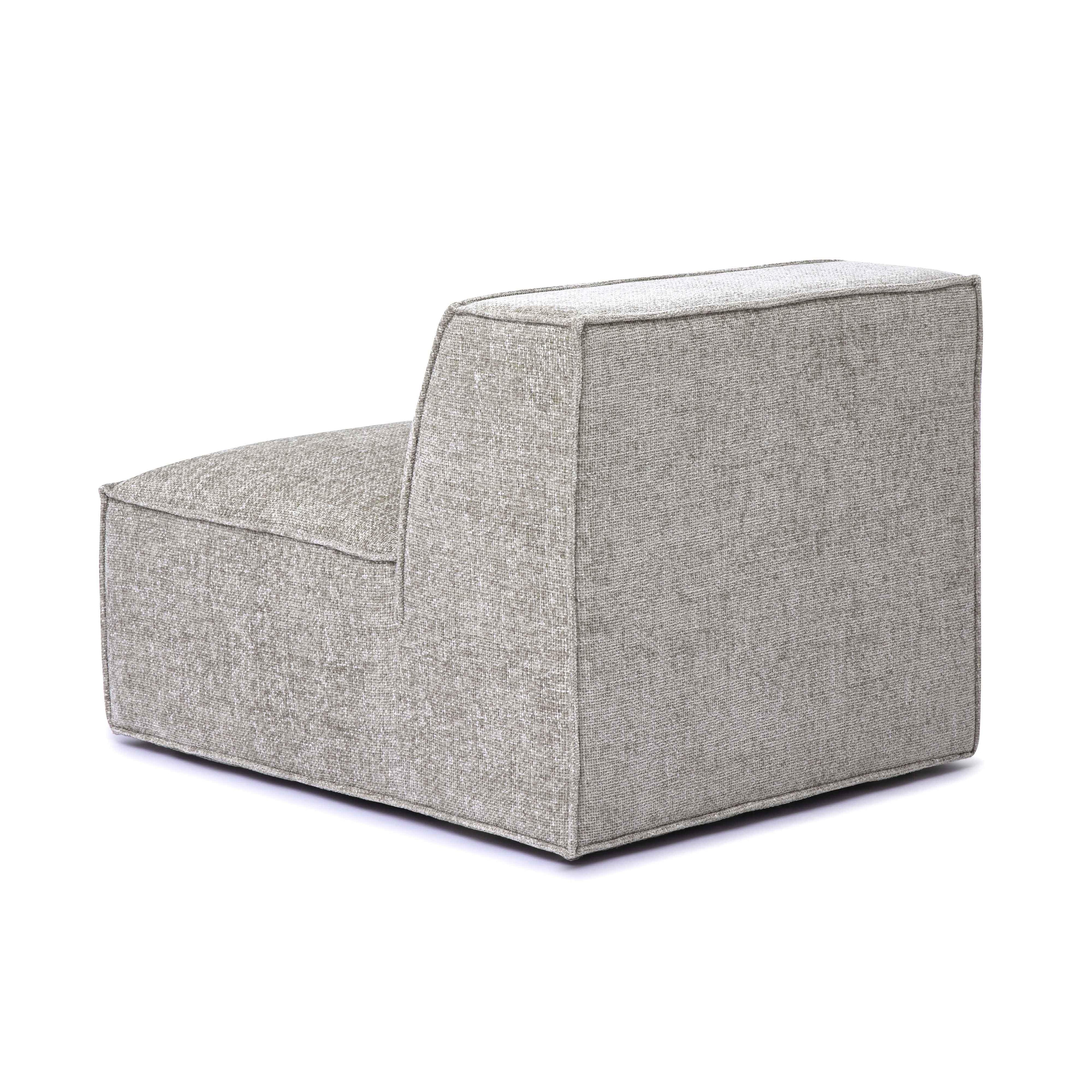 Mindy Performance Chenille Basketweave Modular Armless Chair