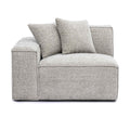 Mindy Performance Chenille Basketweave Modular Corner Chair