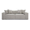 Mindy 84" Performance Chenille Basketweave Modular Loveseat