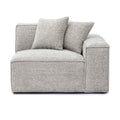 Mindy Performance Chenille Basketweave Modular Corner Chair