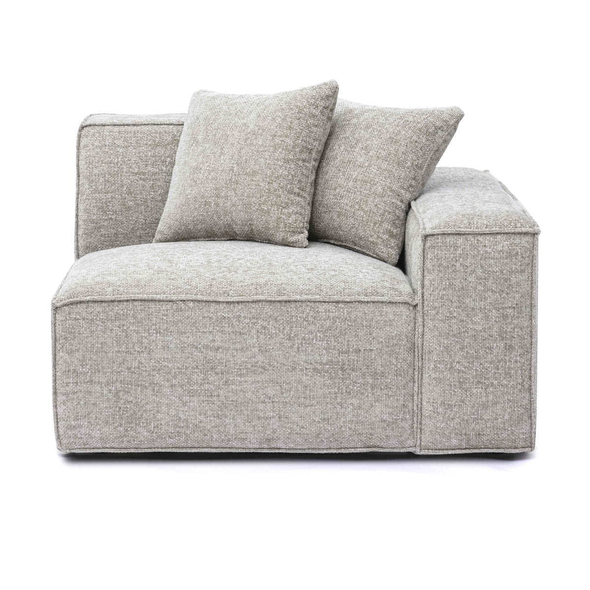 Mindy Performance Chenille Basketweave Modular Corner Chair