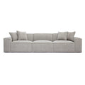 Mindy 115" Performance Chenille Basketweave Modular Sofa
